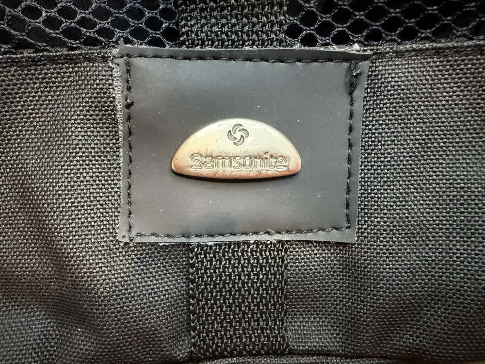 Samsonite Black Travel Toiletry or Makeup Organizer Pouch with Mesh Detail